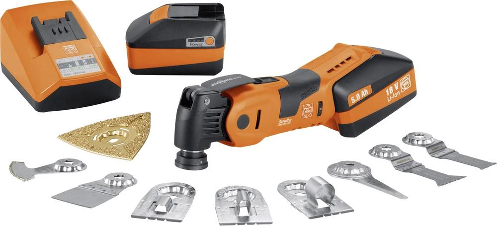 Fein SuperCut AFSC 18 QSL profi-set akumulatorski oscilator 18 V slika