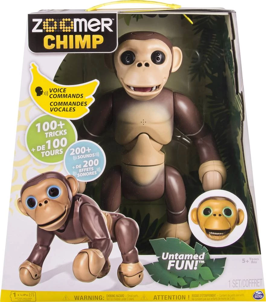 Igračka robot Zoomer Chimp Spin Master slika