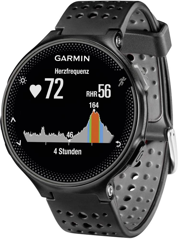 GPS sat za mjerenje pulsa s ugrađenim senzorom Forerunner 235 WHR Garmin crna Bluetooth crna, siva slika