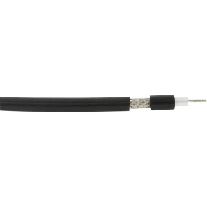 Koaksjialni kabel vanjski promjer: 5.4 mm RG58 C/U 50 crne boje VOKA Kabelwerk 300902-01 100 m slika