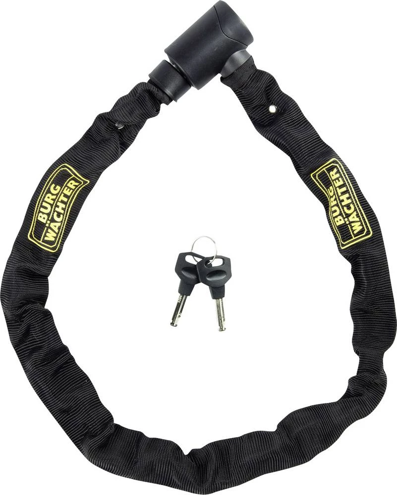 Lanac za bicikl 580 90 BLACK Burg Wächter crna lokot na ključ slika