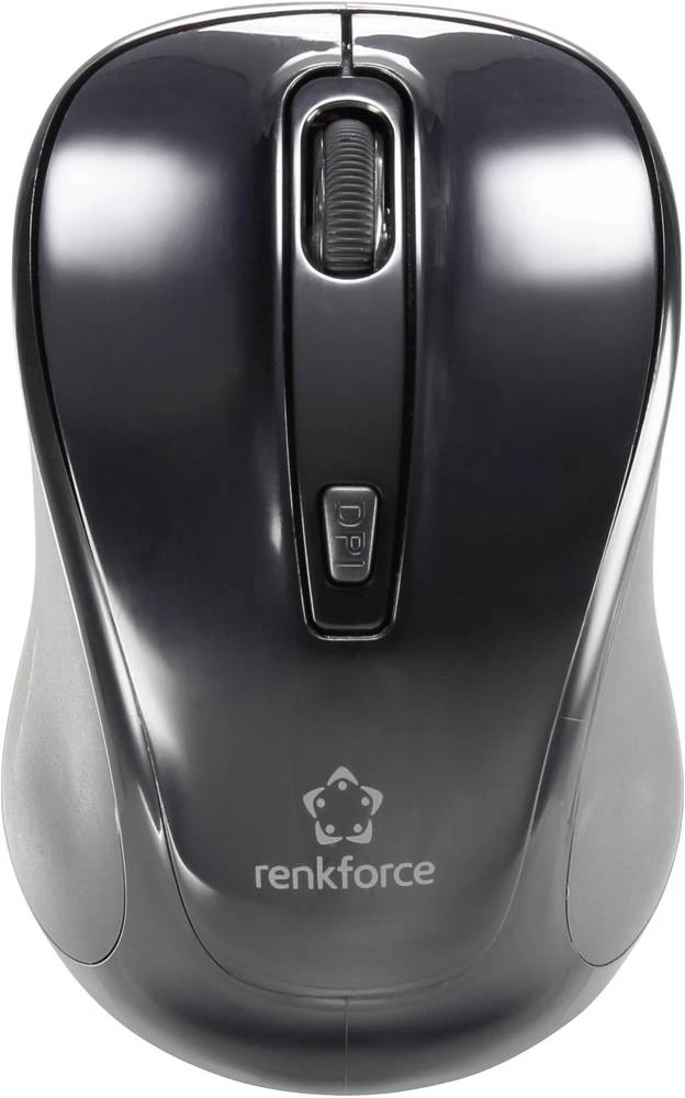 Bluetooth miš, optički Renkforce B1401E integrirani kotač, crni slika