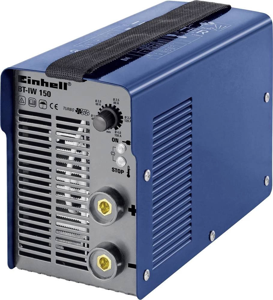 Einhell inverter uređaj za varenje 1544150 radni napon 230 V/50 Hz struja varenja 20 - 150 A promjer elektrode 1,6 - 4 mm slika