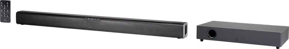 Zvučnik Soundbar Renkforce TB230WW Crna uklj. bežični subwoofer, Bluetooth, NFC, montaža na zid slika