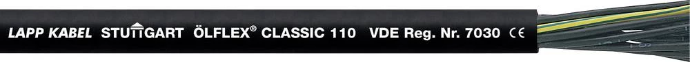 Krmilni kabel ÖLFLEX® CLASSIC 110 BK 5 G 2.5 mm crne boje LappKabel 1119887/100 100 m slika