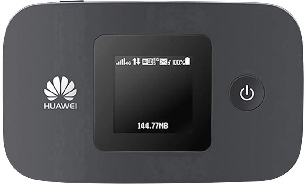 Huawei E5577 mobilni LTE-WLAN-Hotspot do 10 uređaja 150 MBit/s s utorom za Micro SD-karticu, crne boje slika