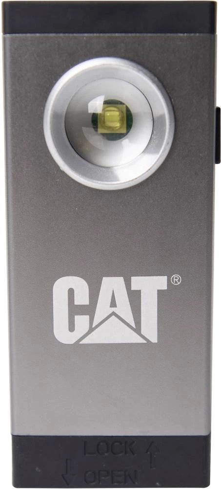 LED džepna svjetiljka sa kopčom za pojas CAT na baterije, sive boje slika