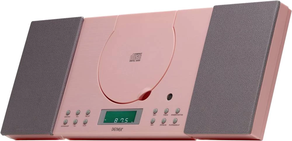 Stereo uređaj Denver MC-5010 AUX, CD, UKV, ružičaste boje slika