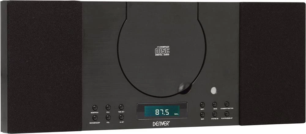 Stereo uređaj Denver MC-5010BT AUX, Bluetooth®, CD, UKV, crne boje slika