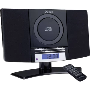 Stereo uređaj Denver MC-5220 AUX, CD, UKV, zidna montaža, crne boje slika