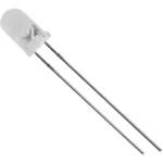 Ožičana LED dioda, bijela, okrugla 5 mm 3400 mcd 40 ° 20 mA 3.2 V HuiYuan 5034W2C-DSC-B