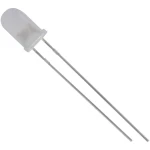 Ožičana LED dioda, bijela, okrugla 5 mm 1800 mcd 50 ° 20 mA 3.1 V HuiYuan 5034W2D-ESA-B