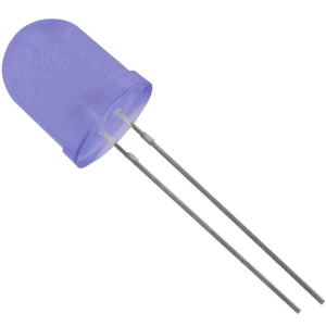 Ožičana LED dioda, plava, okrugla 10 mm 700 mcd 50 ° 20 mA 3.1 V HuiYuan 10034B2D-EHD-A slika