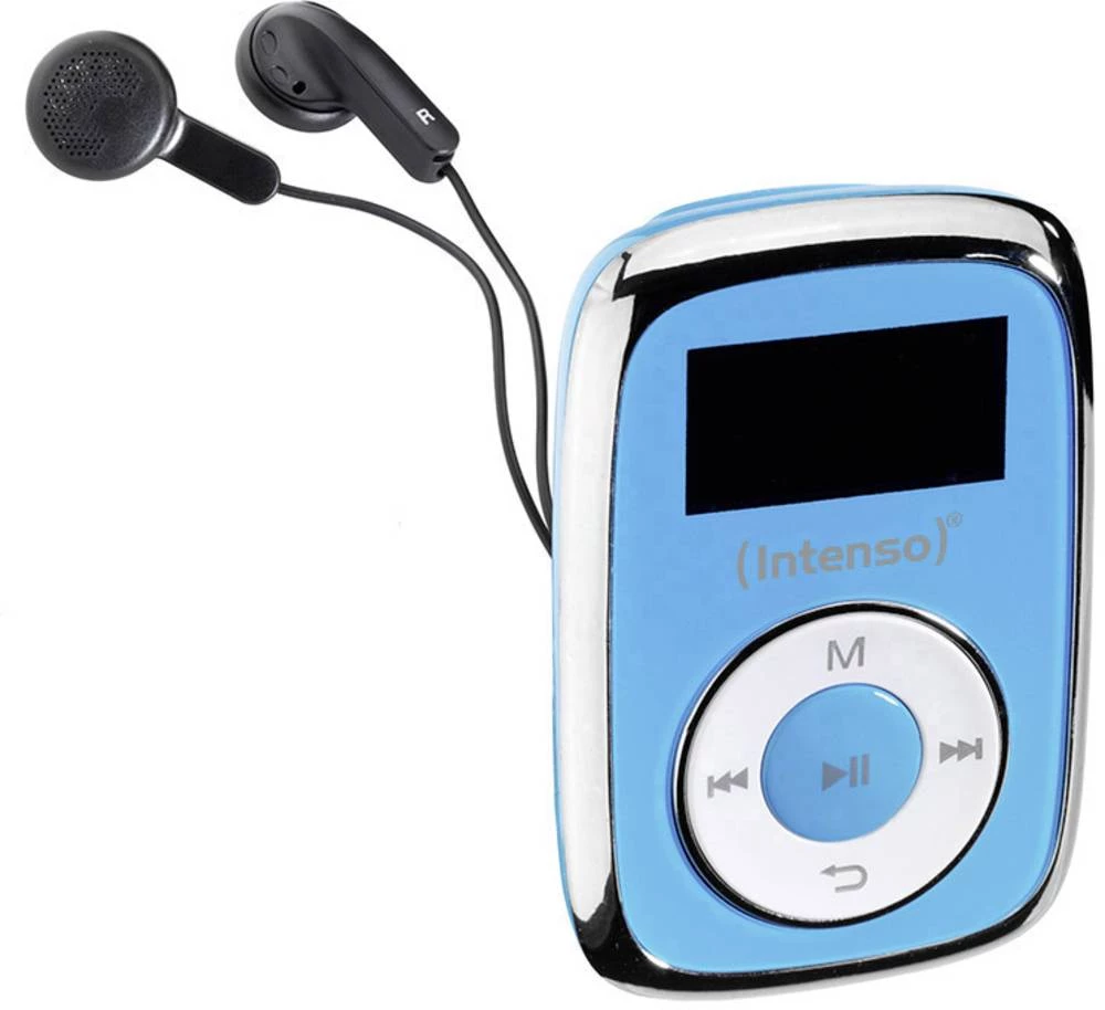 MP3 reproduktor Intenso Music Mover 8 GB, plave boje, pričvrsna kopča slika