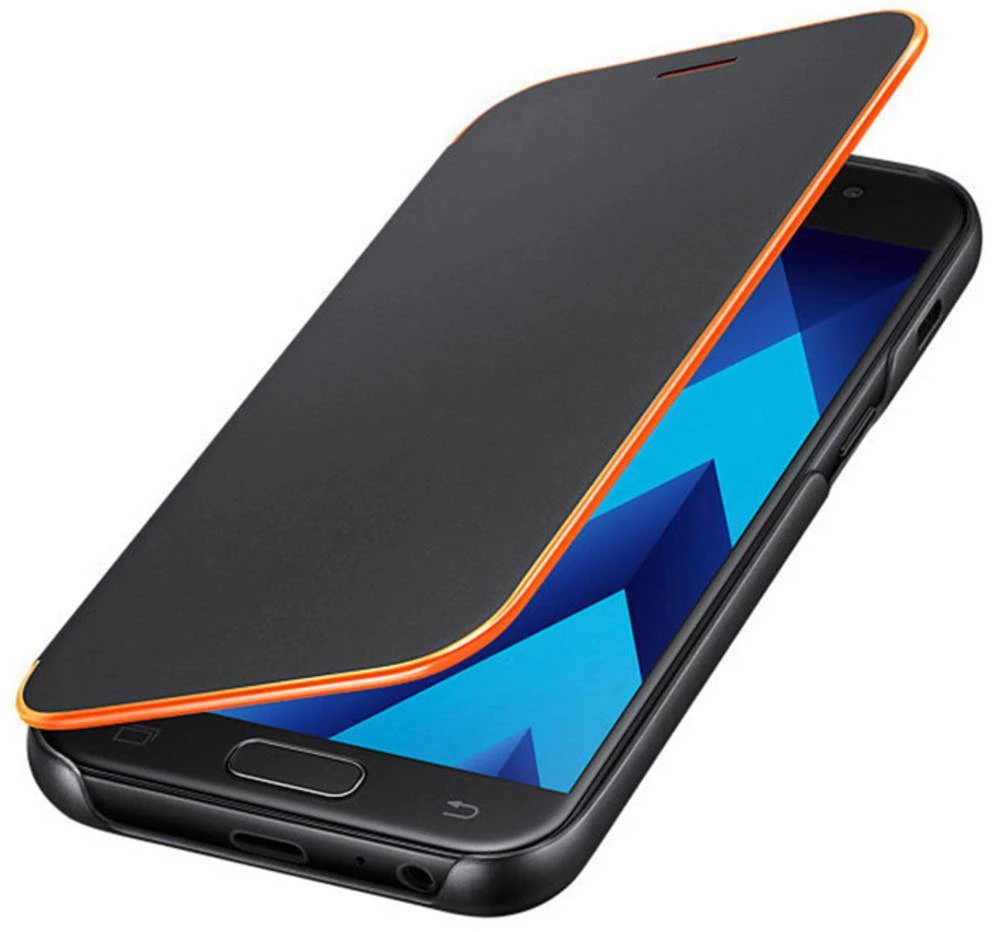 Samsung preklopne korice Neon preklopne korice EF-FA320 pogodne za: Samsung Galaxy A3 (2017), crne boje slika