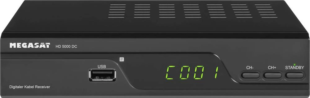 HD kabelski prijemnik MegaSat HD 5000 DC prednji USB, LAN-spreman slika