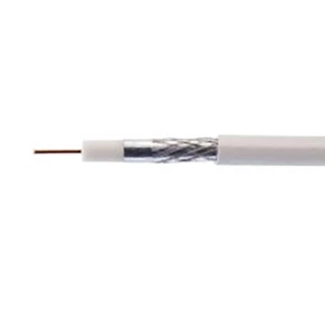 Koaksjialni kabel vanjski promjer: 5 mm 75 90 dB bijele boje Kathrein 21510004 100 m slika