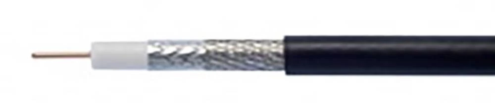 Koaksjialni kabel vanjski promjer: 10.4 mm 75 90 dB crne boje Kathrein 271665 500 m slika