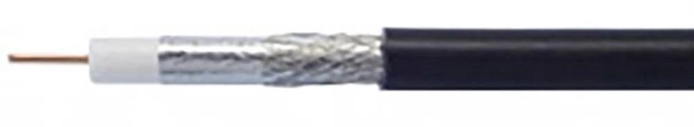 Koaksjialni kabel vanjski promjer: 10.4 mm 75 90 dB crne boje Kathrein 21510008 100 m slika