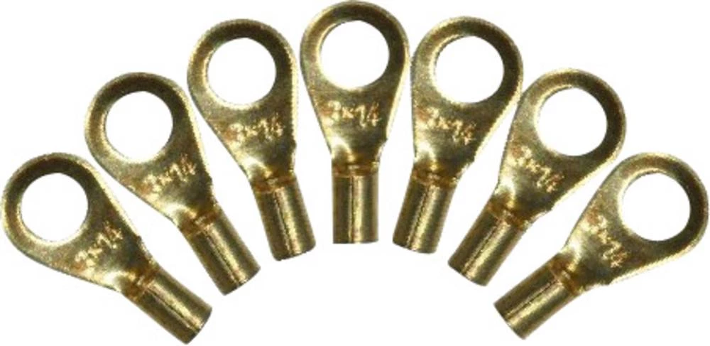 Prstenasta kabelska cipelica, kontaktna površina mesing BELI-BECO 100 kom. slika