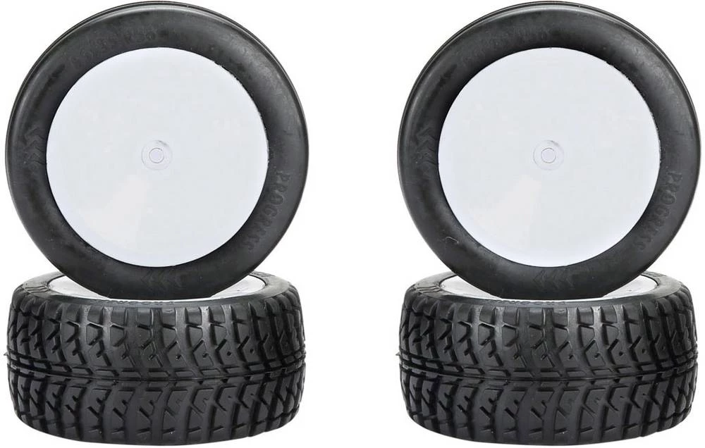 Reely 1:10 Buggy komplet kotača, rebraste pneumatike, bijeli naplatci 1 kom. slika