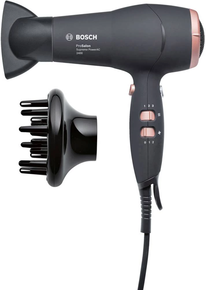 Sušilo za kosu ProSalon Supreme PHD9948 Bosch tamnosiva, ružičasta slika