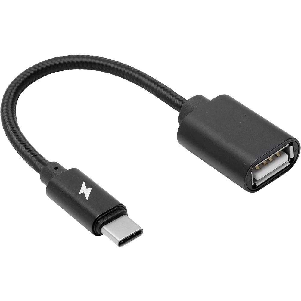mobitel kabel [1x muški konektor USB-C&trade; - 1x ženski konektor USB 2.0 tipa a] 10.00 cm Felixx Premium slika