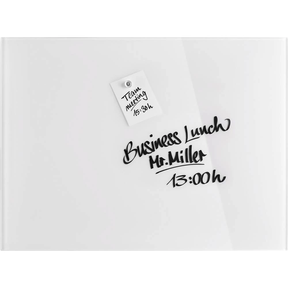 Magnetoplan magnetska ploča od stakla (Š x V) 800 mm x 600 mm bijela 13403000 slika