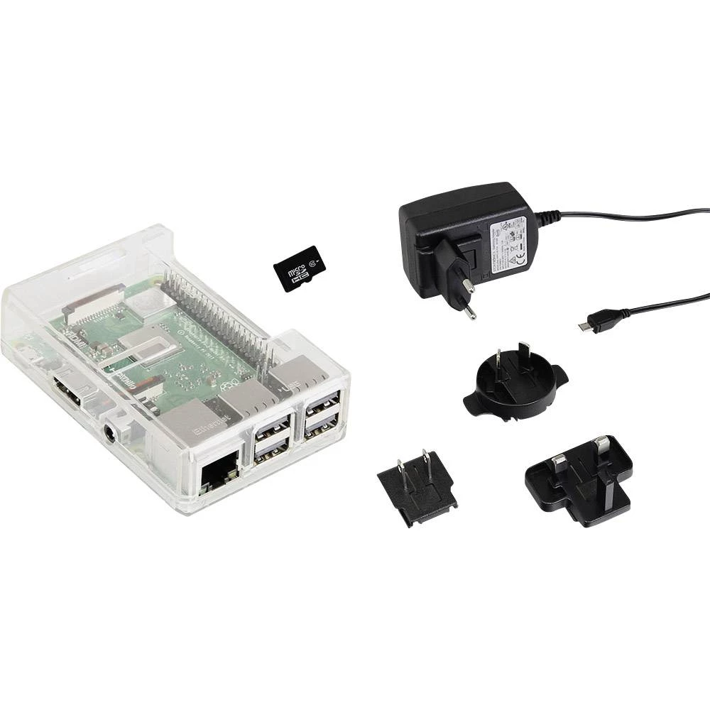 Raspberry Pi&reg; 3 B+ 1 GB 4 x 1.4 GHz uklj. kućište, Uklj. napajanje, Uklj. Noobs OS Joy-it slika