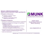 MUNK Günzburger Steigtechnik 019107 identifikacijske naljepnice 1 St.