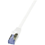 LogiLink CQ3131S RJ45 mrežni kabel, Patch kabel CAT 6a S/FTP 40 m bijela vatrostalan, sveukupno zaštićen, bez halogena, sa zaštitom za nosić, dvostruko zaštićen 1 St.