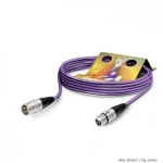 Hicon SGHN-0600-VI XLR priključni kabel [1x XLR utičnica 3-polna - 1x XLR utikač 3-polni] 6.00 m ljubičasta