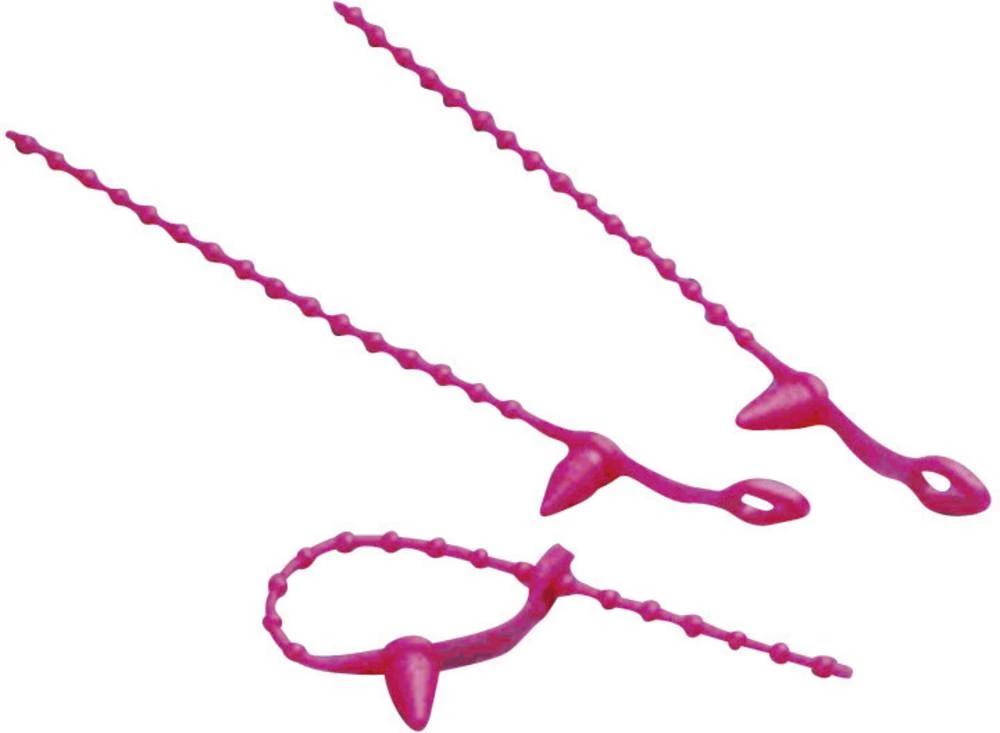 Vezice za kabele 130 mm crvene boje s razcjepnim jezikom KSS STVR130RD7 1 kom slika