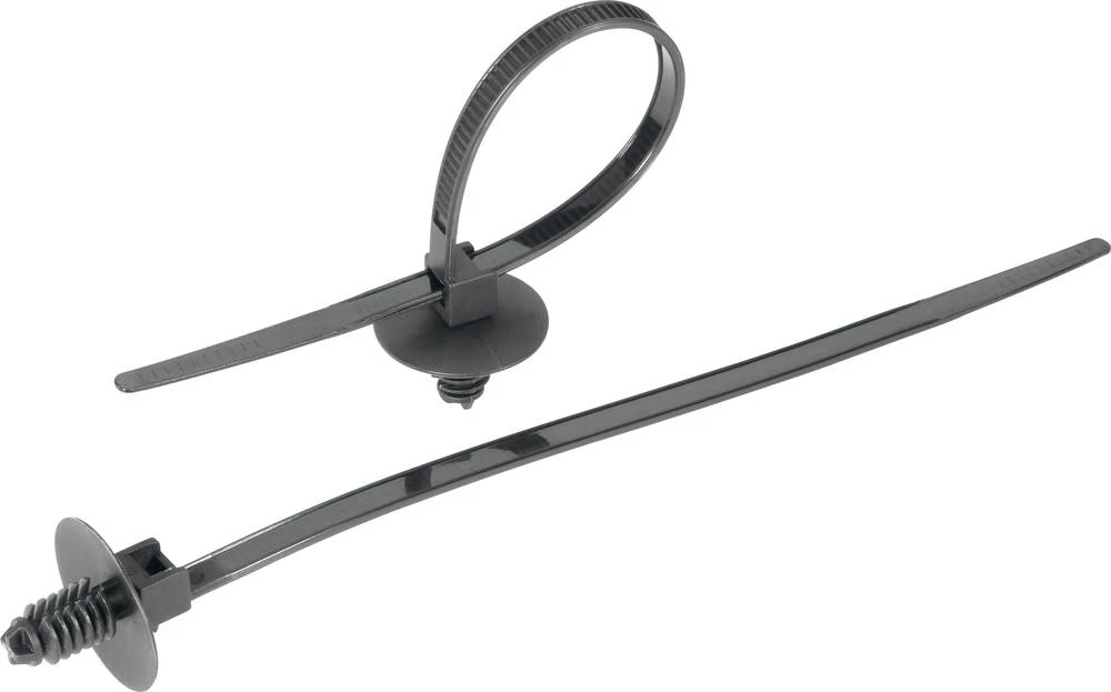 Vezice za kabele 169 mm crne boje s razcjepnim jezikom KSS PDVR170BK 1 kom slika