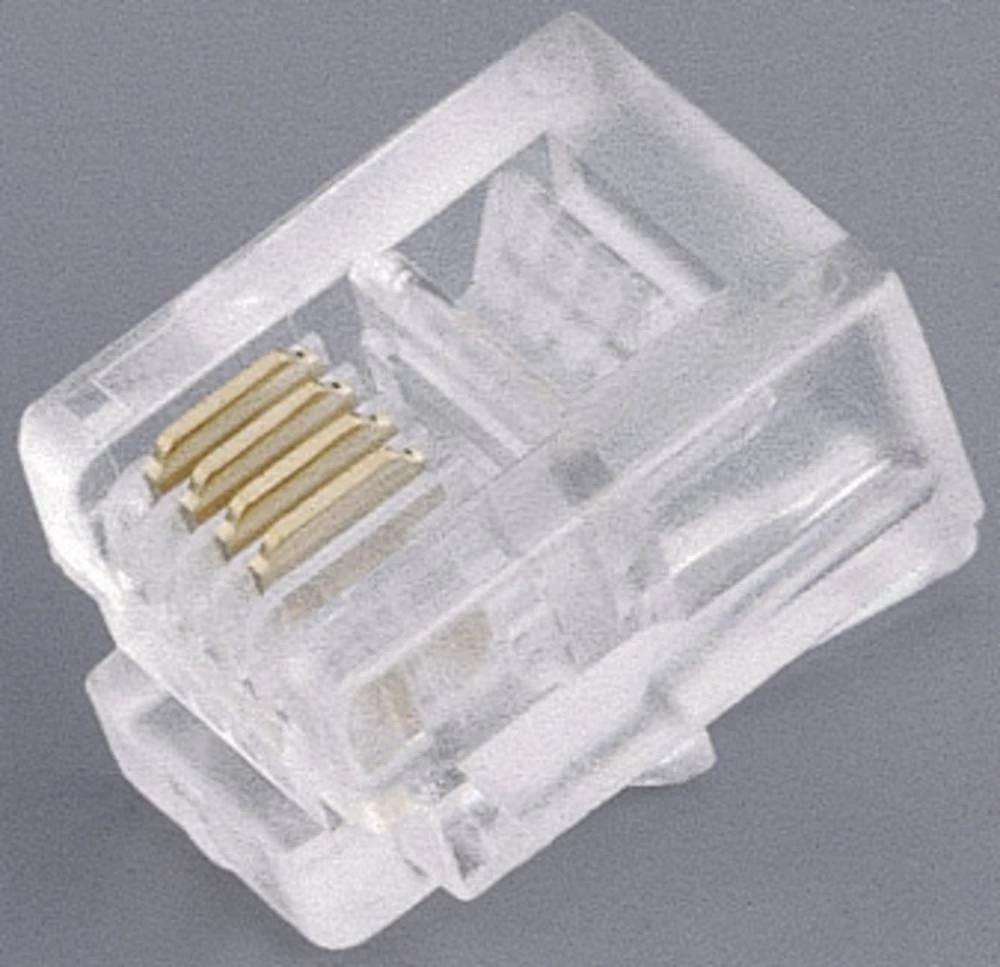 Modularni utikač, ravan, broj polova: 8P8C RJ45 proziran BKL Electronic 143045 1 kom. slika