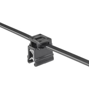 Vezice za kabele 200 mm crne boje, vezanje poprečno na sklop, HellermannTyton 150-76099 T50ROSEC4A-MC5-BK-D1 1 kom slika