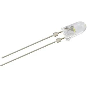 Ožičana LED dioda, bijela, okrugla 5 mm 1700 mcd 120 ° 20 mA 3.2 V Nichia NSPW570DS slika
