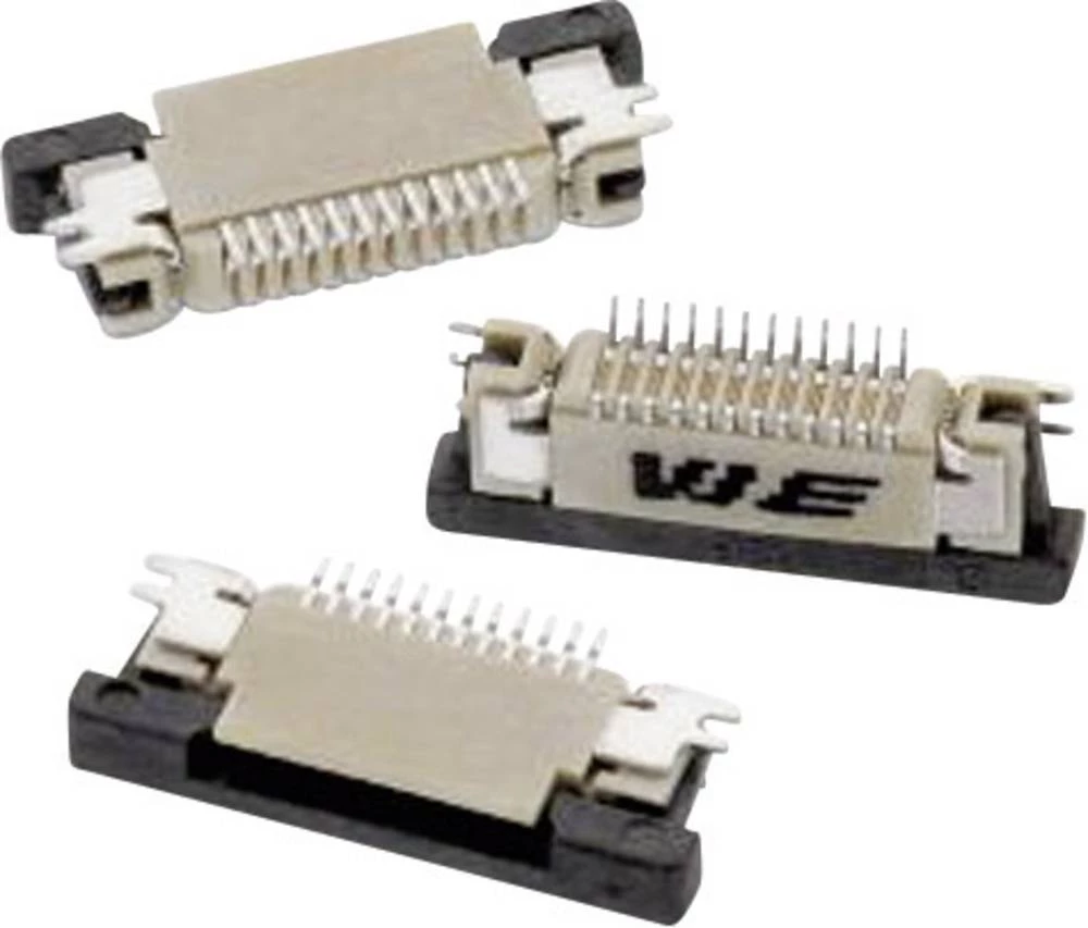 Letva sa ženskim kontaktima (standardna) ZIF FPC ukupan broj polova 20 Würth Elektronik 68712014522 mjere rastera: 0.50 mm 1 kom