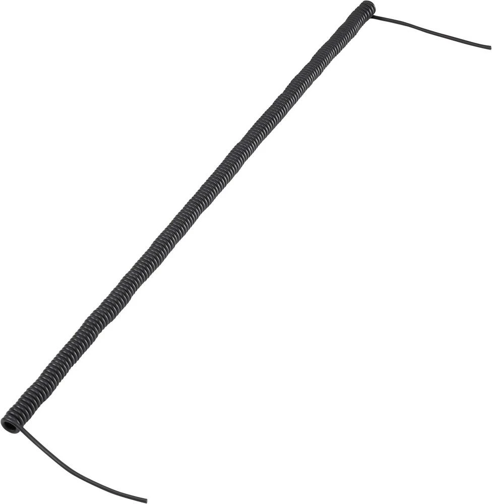 Spiralni kabel 170 mm / 500 mm 2 x 0.12 mm crne boje 630972 1 kom slika