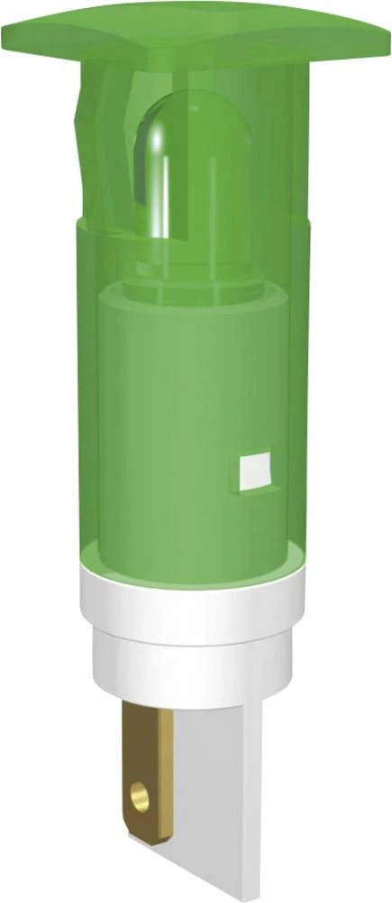 LED signalno svjetlo, zeleno, okruglo, 12 V/DC, 12 V/AC Signal Construct SKGH10222 slika