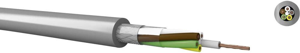 Krmilni kabel LiYCY 2 x 0.75 mm sive boje Kabeltronik 20207500 metarski slika