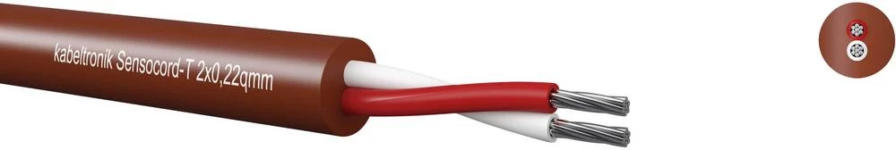 Senzorski kabel Sensocord® 4 x 0.22 mm crvene-smeđe boje Kabeltronik 244042200 metarski slika