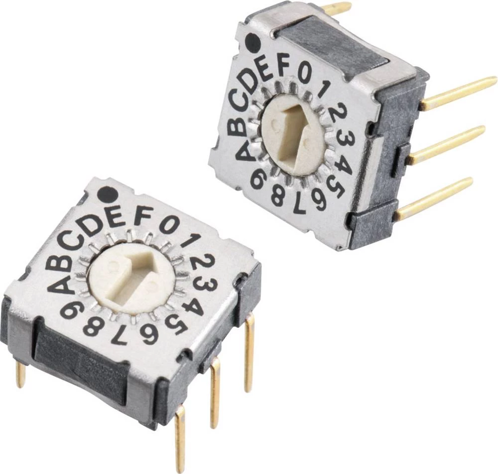 Okretni prekidač 42 V/DC 0.1 A broj položaja prekidača 16 Würth Elektronik 428547320917 1 kom. slika