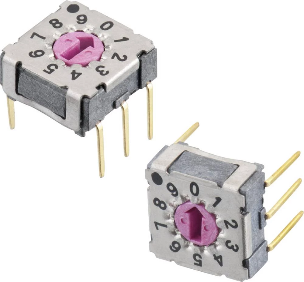 Okretni prekidač 42 V/DC 0.1 A broj položaja prekidača 10 Würth Elektronik 428547320910 1 kom. slika