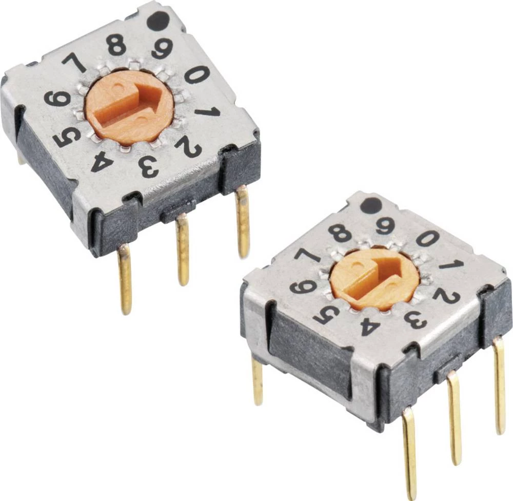 Okretni prekidač 42 V/DC 0.1 A broj položaja prekidača 10 Würth Elektronik 428547320911 1 kom. slika