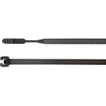 Vezice za kabele 155 mm crne boje, otvoreni kraj vezanja, UV-stabilne HellermannTyton 109-00091 Q18I-HS-BK-C1 100 kom
