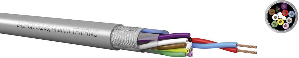 Krmilni kabel LiHCH 26 x 0.14 mm sive boje Kabeltronik 432601400 metarski slika