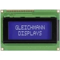LCD zaslon, bijela, plava (Š  x V x D) 87 x 60 x 13.6 mm Gleichmann GE-C1604A-TMI-JT/R slika