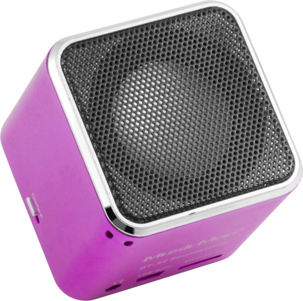 Bežična mini zvučna stanica Technaxx MusicMan® BT-X2-Prijenosni Bluetooth® zvučnik, AUX-In, roza, 3810 slika