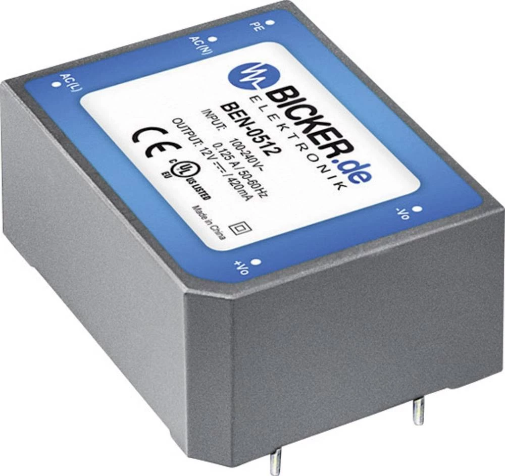 AC/DC napajač za tiskanu pločicu Bicker Elektronik BEN-2015 15 V/DC 1.3 A 20 W slika